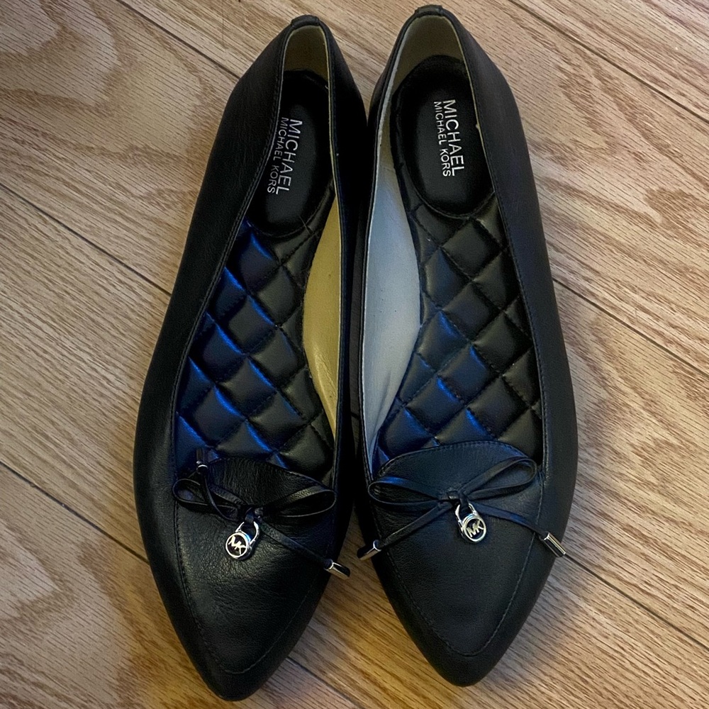 Michael Kors Black Quilted Loafers